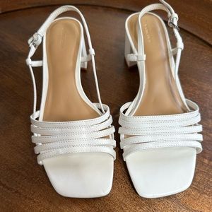 Reformation Eleonora Sling Back Block Heel Sandal